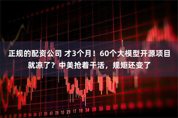 正规的配资公司 才3个月！60个大模型开源项目就凉了？中美抢着干活，规矩还变了