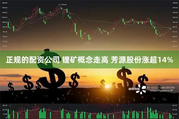 正规的配资公司 锂矿概念走高 芳源股份涨超14%