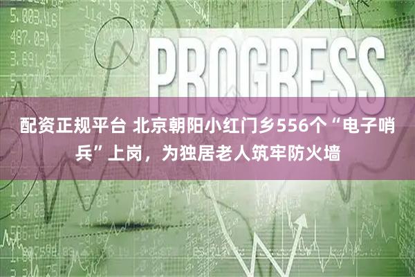 配资正规平台 北京朝阳小红门乡556个“电子哨兵”上岗，为独居老人筑牢防火墙